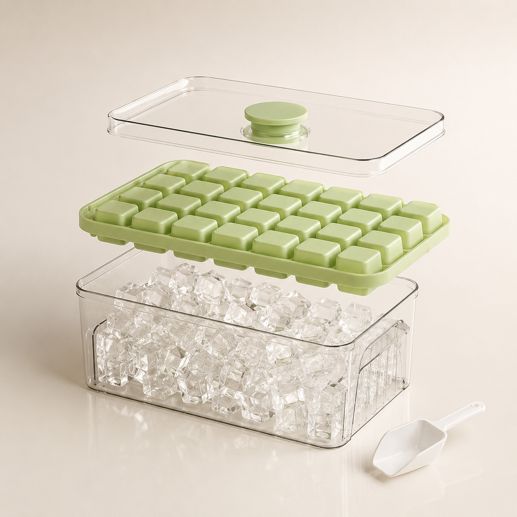 Coffret Glacivo complet : moule en silicone, boîte de stockage hermétique et couvercle