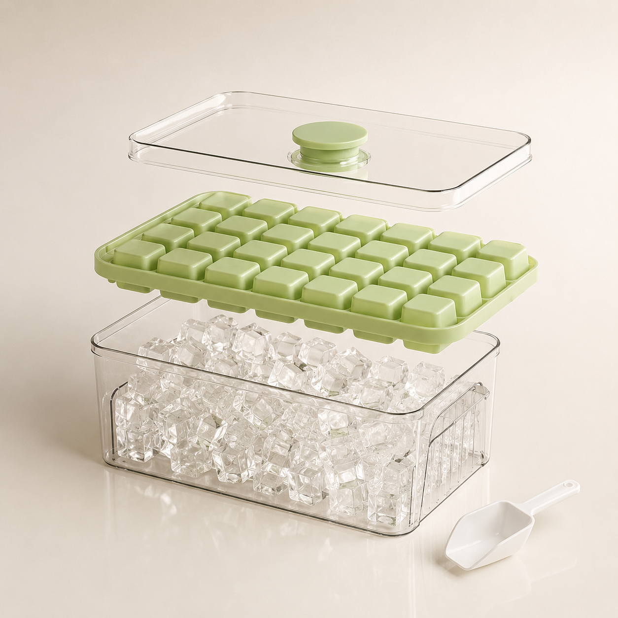 Coffret Glacivo complet : moule en silicone, boîte de stockage hermétique et couvercle